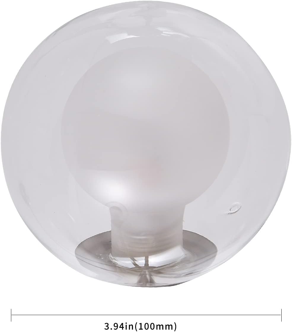 Glass Globes Lamp Shade 3.94" Sputnik Chandelier Fixture Replacement Suitable for G9 lamp Holder