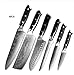 Produktbild Scharfes Set Messer Damaskus VG10 Stahl Küchenmesser Sharp Cut Slicing Sushi Schnipsel Santoku Japanische Küchenmesser Kochen Werkzeuge (Color : A 6PCS Set)