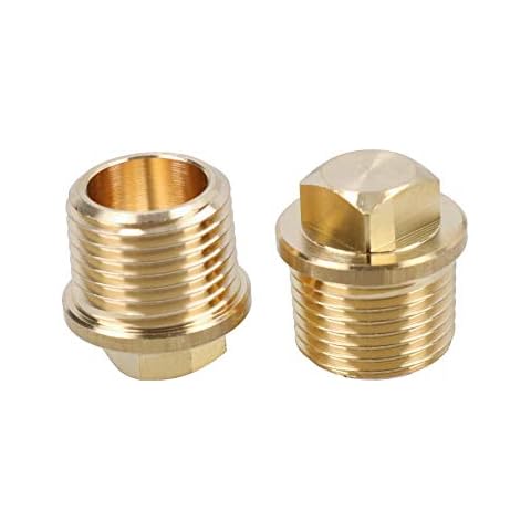 AB Tools Universal Brass Boat Drain Plugs Cover