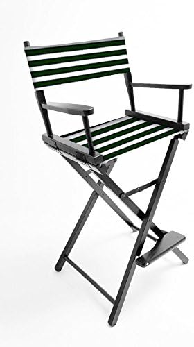 Gold Medal Bar-Height (30") Director's Chair, Black Finish