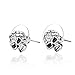 EVBEA Cute Skull Studs Womens Gothic Cool Statement Skeleton Jewelry Candy Skull Earrings