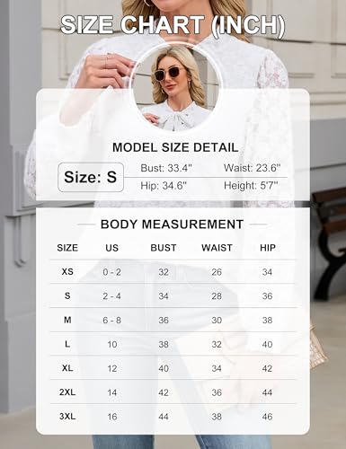 Blooming Jelly Womens Lace Long Sleeve Tops - image 6