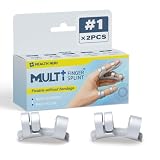 MULTI FINGER SPLINT Set di 2 guide per dita – senza bendaggio, alluminio/gommapiuma, misura 1-5, stabilizzazione per lesioni alle dita (#1)