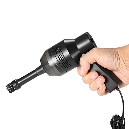 USB Cleaner,SAMMID Mini Multifunctional Computer Vacuum Cleaner,Cleaning Kits Tools for Keyboard, Car Device, Telephone, Printer, Camera Equipment - Black - Thumbnail 6