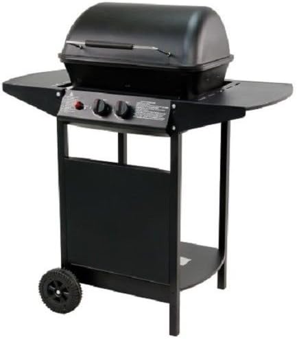 Scotvision® New Texas BBQ 2 Burner Gas Barbecue Stainless Steel Coated 360° Heat Resistance