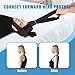 Neck Stretcher Strap, Neck Strap Cervical Traction Device for Neck Pain, Spine Chiropractic Decompression Tool with Comfortable Handle and Chin Belt