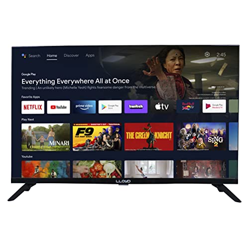 Lloyd 80 cm (32 Inches) HD Ready Smart LED TV 32HS551D (Black) (2022 Model)