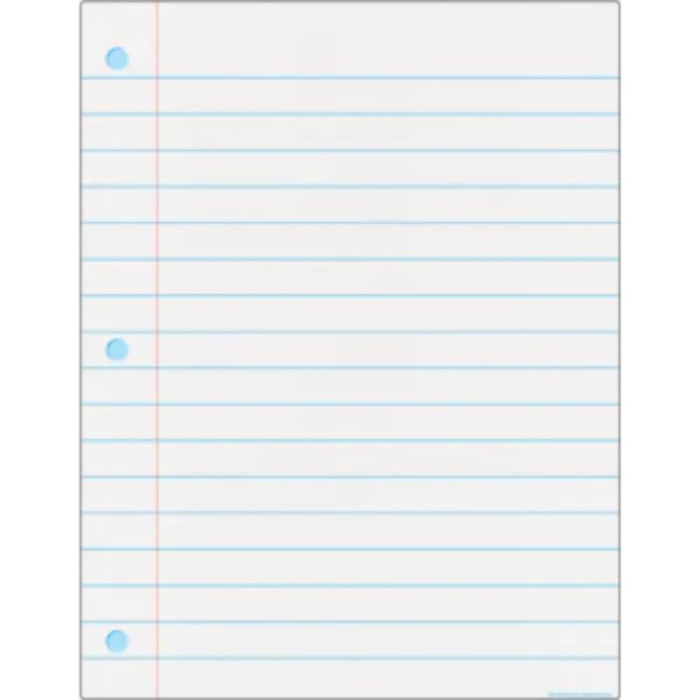 Teacher Created Resources Notebook Paper Write-On/Wipe-Off Chart
