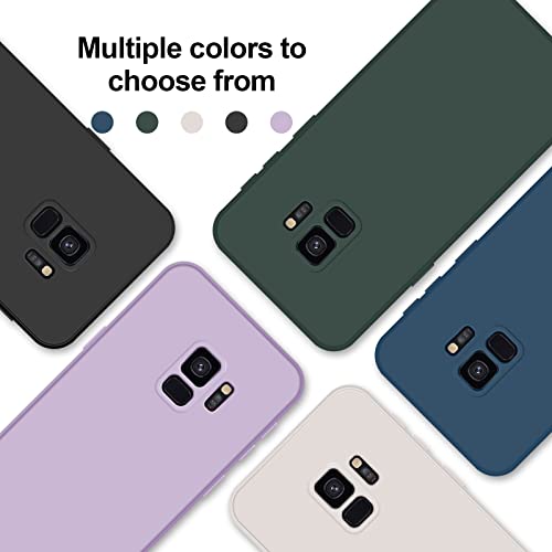 GiiYoon Case Compatible with Samsung Galaxy S9, Silky-Soft Touch Full-Body Protective Phone Silicone Case, Shockproof Cover with Microfiber Lining, Blue - Image 8
