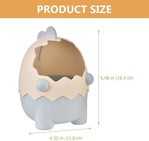 Miniatura 4 de Holibanna 2 soportes para bolígrafos de huevo de dinosaurio, organizador de almacenamiento de bolígrafos, escritorio de oficina, soporte para