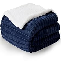 Coperta Pelosa Sherpa 150x200cm - Plaid Microfibra Righe Verde Chiaro - Foto 4