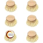Peggy Perfect – Spülbürstenkopf 6er Set Holz Bürste Buchenholz zertifizierte