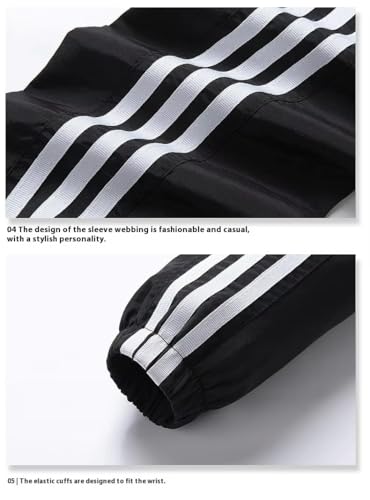 Jaqueta atlética masculina, zíper completo, verde com mangas listradas, Verde, XGG