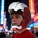 Jeundmot Wearable MK5 Iron Man Helmet 1:1 scale with remote, touch, and voice control modes, featuring sound effects. Ideal for role-playing and holiday gifting. Adult collectible edition (silver).