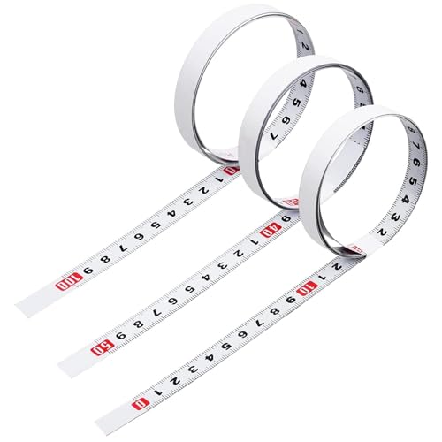 3PCS 1M Self Adhesive Tape Measure - Metric Scale Ruler for Left to Right, Right to Left, & Middle to Both Sides Measurement - Sticker Ruler for Mechanical Table Saw & DIY Projects