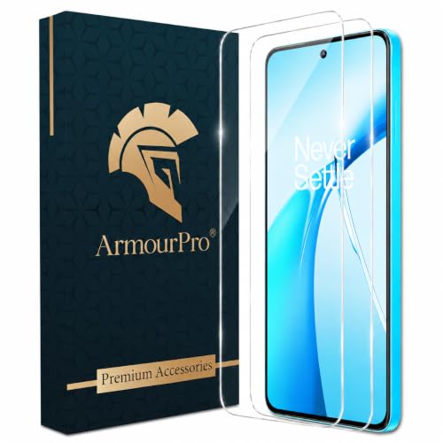 Image of ArmourPro 3D Borderless Tempered Glass for OnePlus Nord CE 4 Lite, Nord CE 4, Nord 4, Nord 3 and Nord CE 3, Set of 2 HD Clear Screen Protectors with 3D Curved Edges, 9H Hardness, Oleophobic Coating, Case Friendly
