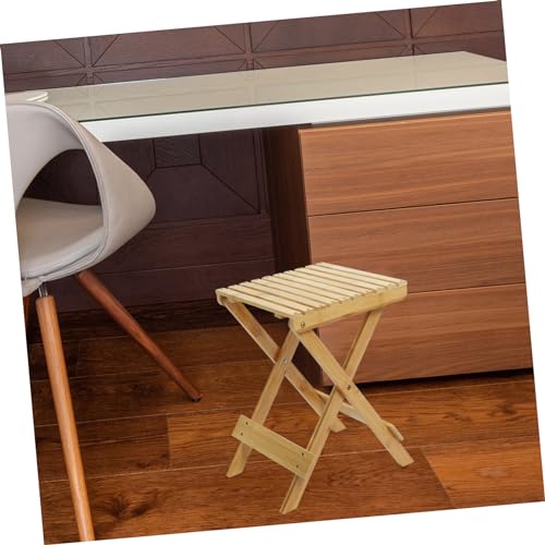 Tabouret pliable bambou compact pour petits espaces intérieurs - 5