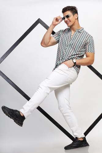 Image of BULLMER Trendy Regular Fit Printed Causal Shirt for Men - Pack of 1