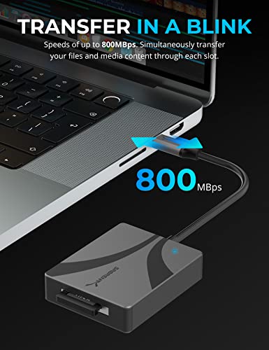 SABRENT Card Reader USB C, CF Express Type A Card Reader, USB Type C Memory Card Reader, 10Gbps (CR-CFXA) - Image 3