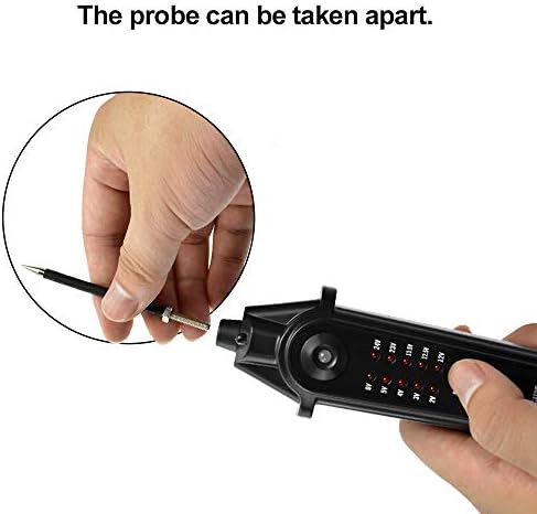 allsun Automotive Circuit Tester Probe 2-24V DC Circuit Tester Car Diagnosing Electrical Tool EM287
