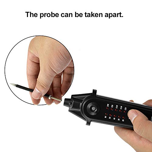 allsun Automotive Electrical Tester with Voltage Display, 2-24V Digital Circuit Test Tool, Power Short Finder Probe with LCD Screen, Polarity Indicator, 5m Cable for Car DIY Diagnostic Repair - Thumbnail 7