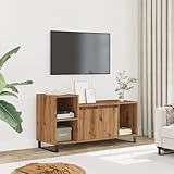 Le support TV moderne en chêne noir est parfait pour votre salon. Il a été conçu pour contenir votre téléviseur et vos apparemultimédias tout en ajoutant une touche élée. Fabriqué en bois de qualité supérieure, il a une finit noire mate élée qui s'harmonise parfaitement avec un décor contemporain.