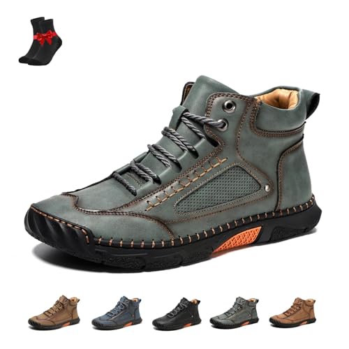 [FJZFXKZL] The First Young Shoes Men�A�����Y���g���n���h���C�h���U�[�h���C�r���O�u�[�c�A���K�ȃX���b�|���h���C�r���O�u�[�c�A���s��A�E�g�h�A�ɍœK(Green,45)