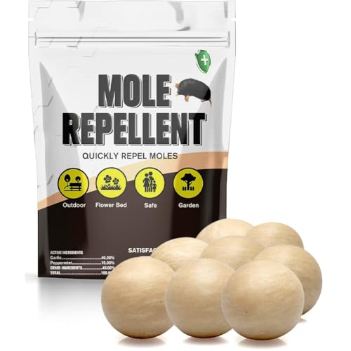 CLVDOFSS Mole Repellent for Lawns, Armadillo Repellent, Mole Deterrent for Yard, Groundhog Repellent...