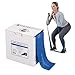 TheraBand Resistance Band 50 Yard Roll, Extra Heavy Blue Non-Latex Professional Elastic Bands For Upper & Lower Body Exercise, Physical Therapy, Pilates, Rehab, Dispenser Box, Intermediate Level 2