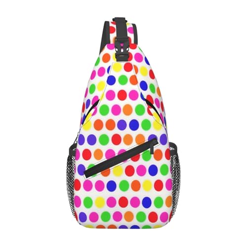 Mochila Bandolera Polka Dot para Senderismo y Viaje miniatura 1