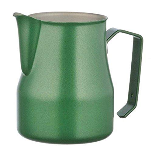 pitcher motta - Metallurgica Motta 8007986028501 Motta Stainless Steel Professional Milk Pitcher, Green, 17 Fl. Oz, One size