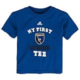 MLS San Jose Earthquakes Boys My First Short Sleeve Tee, 24 Months, Master Blue