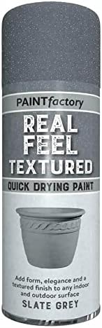 Real Feel Textured Quick Drying Paint Slate Grey 400ml Spray Aerosol
