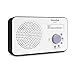 TechniSat VIOLA 2 - Radio DAB Portátil (DAB+, FM, Altavoz, Conexión para auriculares, Pantalla de dos líneas, Control de Botones, Pequeño, 1 Watt RMS) Blanco/Negro