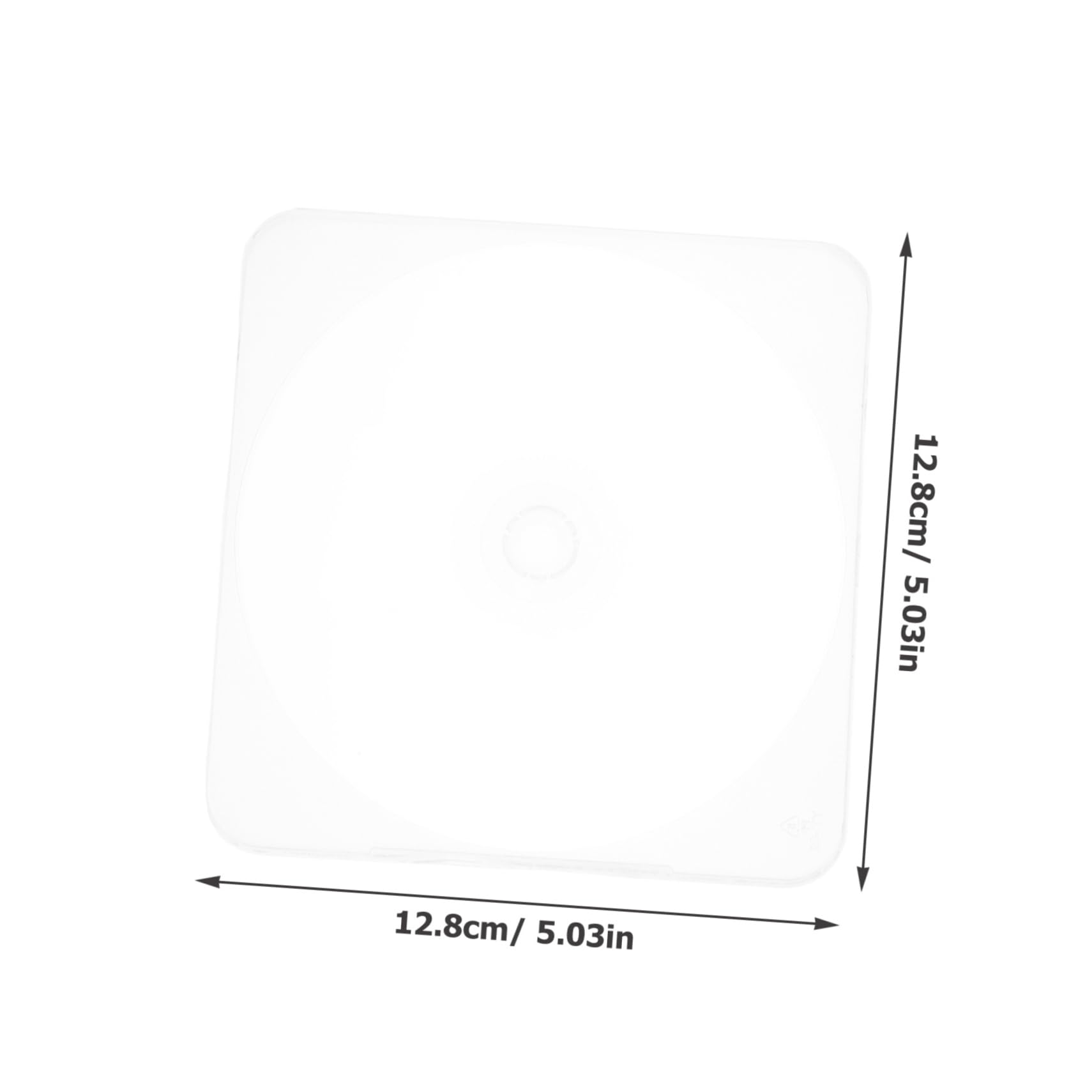 CIYODO 4pcs Plastic CD Cases Semi Transparent DVD Holder Storage Box for DVDs and Game Discs Scratch Resistant Design for Music and Data Discs