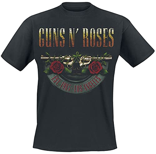 Guns N' Roses Logo and Bullet Europe Tour 2017 Männer T-Shirt schwarz M