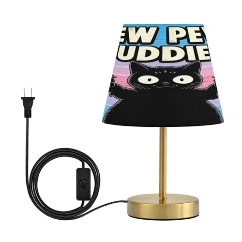 GuoChe Pew Pew Buddies Black Cat Table Lamps 3 Lighting