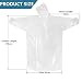 AIXMEET Chubasquero Desechable, 6PCS Poncho de Lluvia para Adulto Chubasquero Transparente, Ideal...