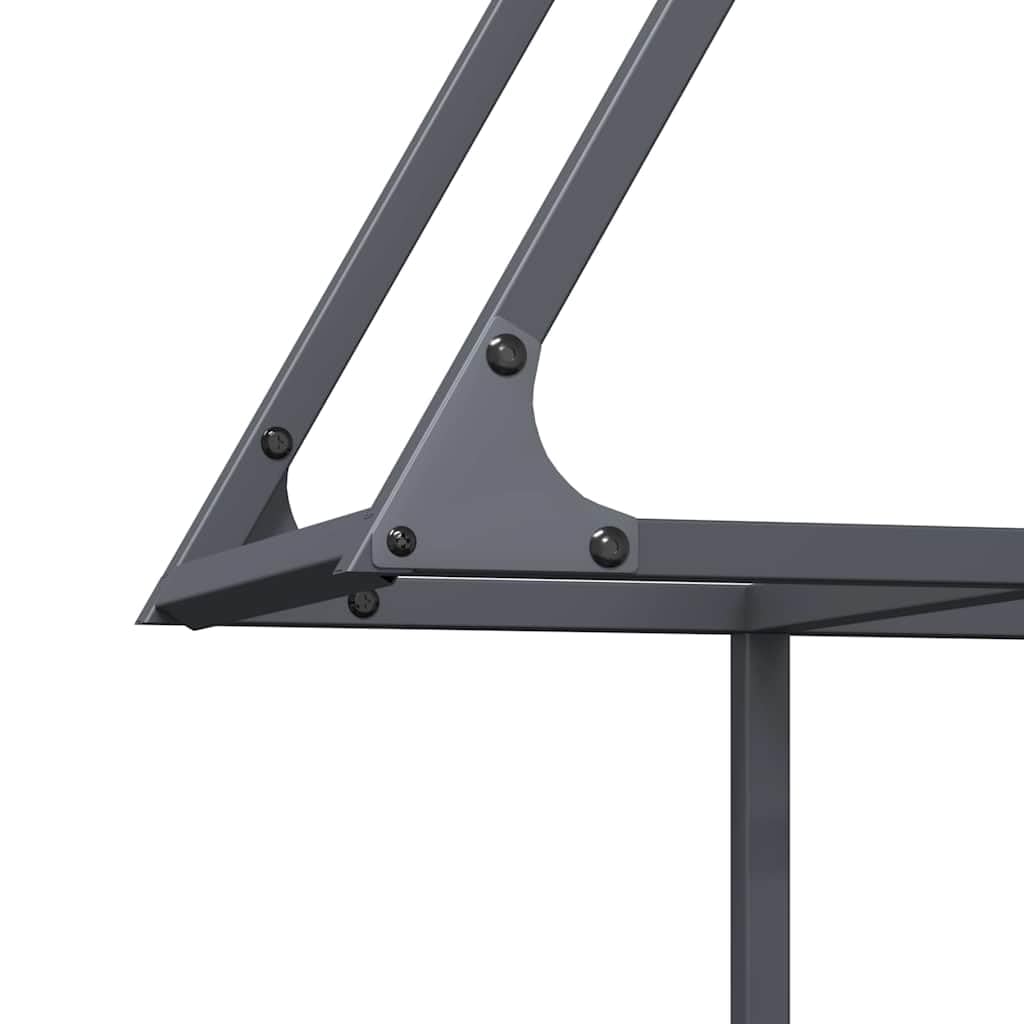 Étagère pour bois de chauffage Anthracite 80 x 25 x 90 cm