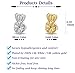Kerryjewl 2 Pairs Adjustable Earring Backs For Droopy Ears, Heavy Earring Lifters, 18K Gold Plated Hypoallergenic Secures For Studs (Gold)