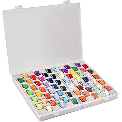 Bobbin Holder Case - 66 Pcs Bobbins Thread Storage Organizer Compatible with Brother/for Singer/for Janome/for Babylock/for Juki Sewing Machine and Embroidery (Box Only) Cover