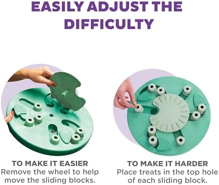 Outward Hound Dog Worker Green Interactive Treat Puzzle Dog Toy - Level 3 Mint Color