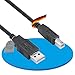 Produktbild Sonero® USB 2.0 Kabel, Verbindungskabel, Druckerkabel, A-Stecker auf B-Stecker, 480 Mbit/s, schwarz, 2,00m