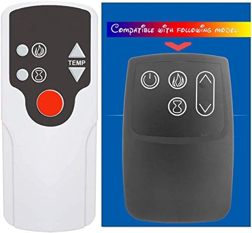 Replacement for Twin Star ClassicFlame Electric Fireplace Heater Remote Control 26II332FSL 28II332FGL 28II332FSL 28II332CGL 32II332FGL 32II332FSL 32II332CGL 33II332FGL 23IRM5736 23II800GRA 2311800GRA