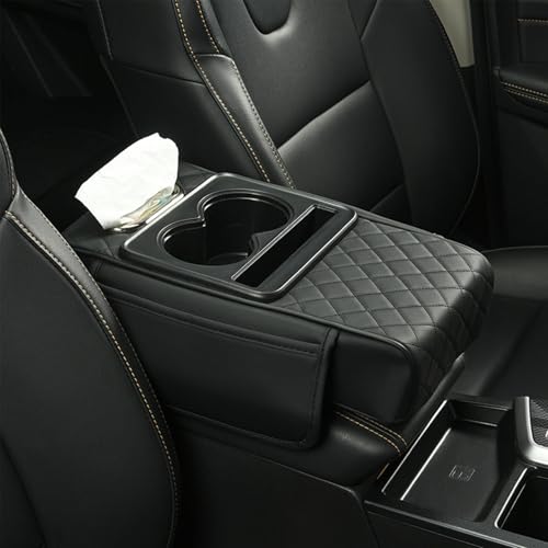 アームレストカバー に適用ホンダ ZR-V ヴェゼル Vezel 車用 アームレストパッド 車用小物入れ収納 コンソールパッド 車 肘置き 耐摩擦 耐汚れ アームレストボックスマット (black)