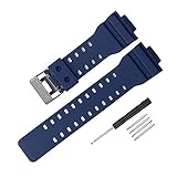 Feiangel時計ベルト 取付幅16mm 純正バンド互換品 防水ストラップ カシオ G-8900A GR-8900A GW-8900A GA-110 GA-100 GD-100 GD-110