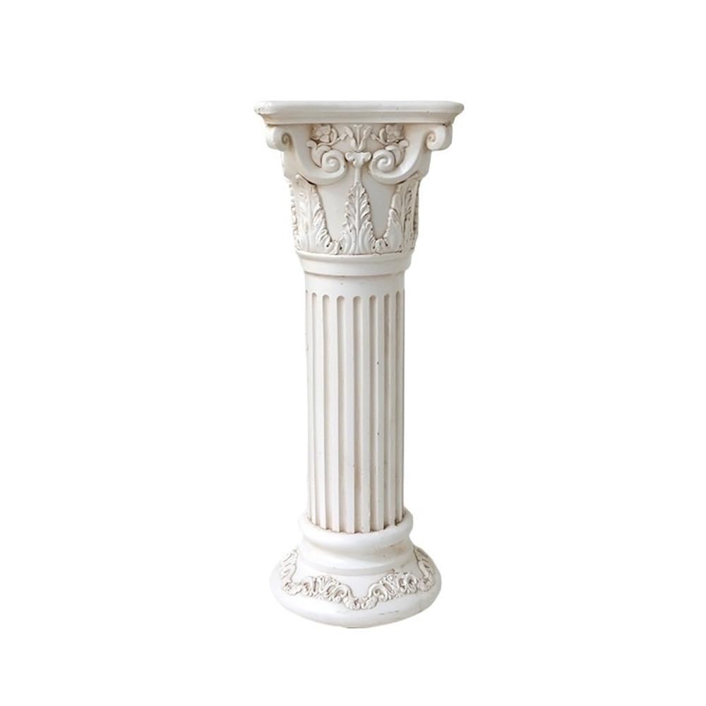 European Roman Pillar Greek Column Pedestal Stand, Indoor Outdoor Decor (Small)