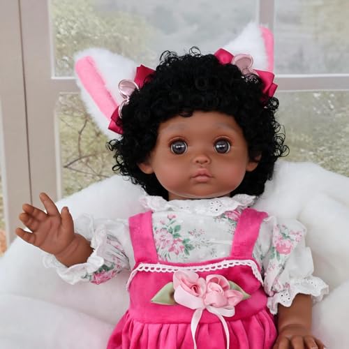 Muñeca Reborn Zahra 18 pulgadas Vinilo Realista miniatura 3