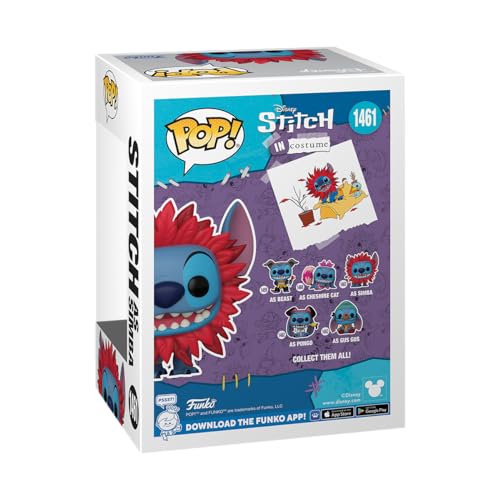 Funko Pop! & Tee: Stitch Costume - Simba - S - T-Shirt - Vêtements avec Une Figurine en Vinyle à Collectionner - Idée de Cadeau - Jouets et Top à Manches Courtes pour Les Adultes Les Hommes