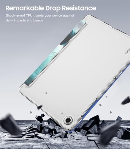Image of TiMOVO Case for Samsung Galaxy Tab A11+ /A11 Plus 11 inch 2026,Cloud PeacockBlue | Fit for SM-X230 /X236 /X238, Slim Soft TPU, Translucent Frosted Back, Auto Wake /Sleep